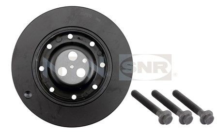 SNR DPF352.00K1 Crankshaft pulley Ø: 167mm, Number of ribs: 6, with rubber mount