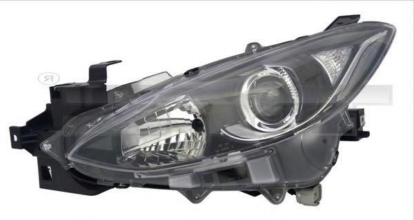 TYC 20-14426-05-2 Headlight Left, H11, H15, with daytime running light, for right-hand traffic, with electric motor