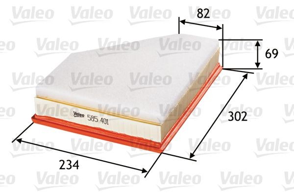 VALEO Engine filter 585401 buy online