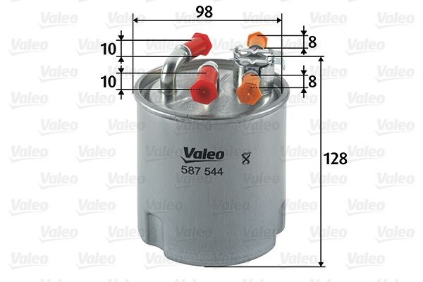 VALEO 587544 Fuel filter 82 00 550 973