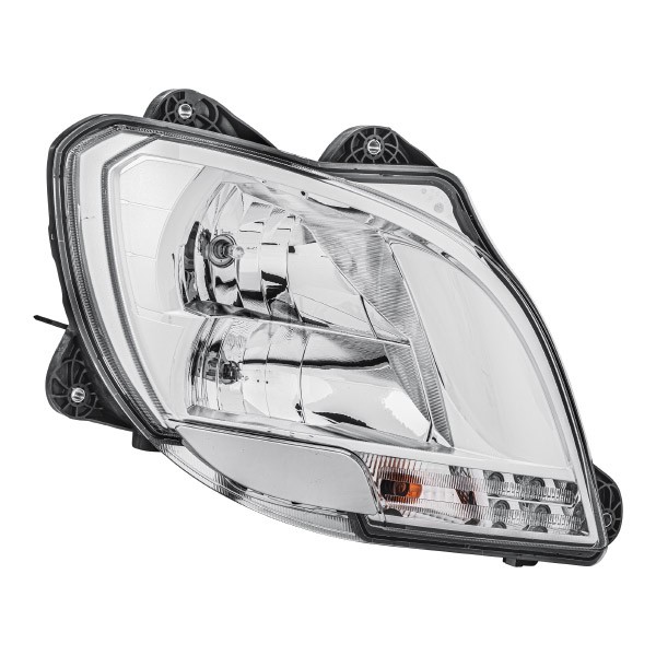 E1 3411 HELLA Right, H7/H1, P21W, H7, H1, Halogen, FF, 24V, with high beam, with daytime running light (LED), with position light, with low beam, for right-hand traffic, with bulbs Left-hand/Right-hand Traffic: for right-hand traffic, Vehicle Equipment: for vehicles without headlight levelling, for vehicles without headlamp cleaning system Front lights 1ED 010 116-521 buy