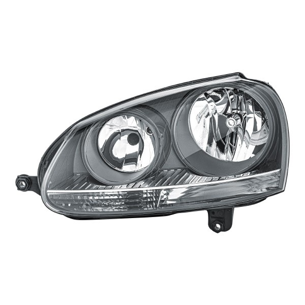 HELLA 1EG 247 007-411 Headlight Left, H7/H7, W5W, PY21W, Halogen, 12V, white, with low beam, with indicator, with position light, with high beam, for right-hand traffic, without bulb holder, without bulbs, with motor for headlamp levelling