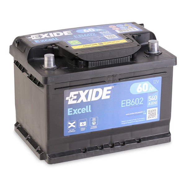 EXIDE 550 46 Auto battery 12V 60Ah 520A B13 Lead-acid battery