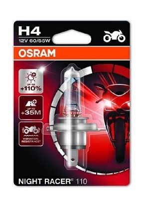 H4 OSRAM NIGHT RACER 110 H4 12V 60/55W P43t, Halogen High beam bulb 64193NR1-01B buy
