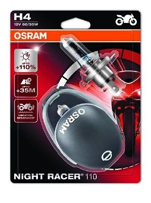 Motorrad OSRAM NIGHT RACER 110 H4 12V 60/55W P43t, 4000K, Halogen Glühlampe, Fernscheinwerfer 64193NR1-02B günstig kaufen