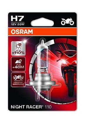 OSRAM NIGHT RACER 110 64210NR1-01B Bulb, spotlight H7 12V 55W PX26d, 3600K, Halogen