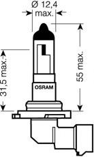 OSRAM Bulb, headlight 9145RD