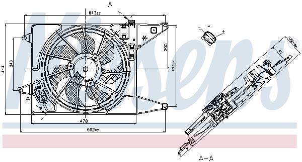 OEM-quality NISSENS 85710 Radiator cooling fan