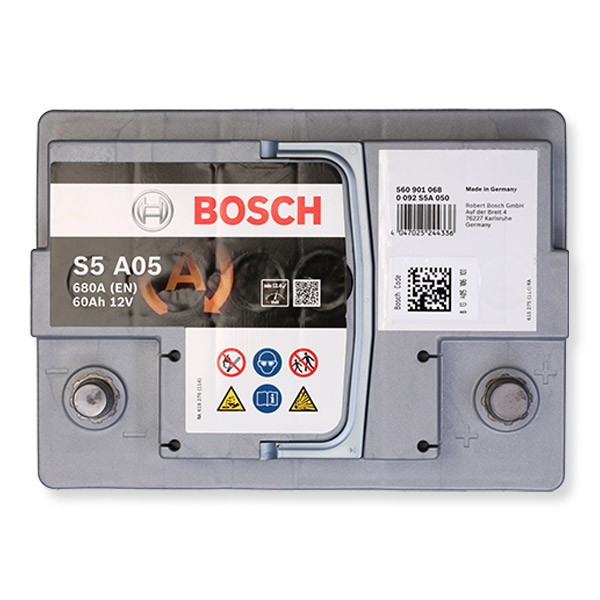 BOSCH 0 092 S5A 050 Auto battery 12V 60Ah 680A B13 AGM Battery