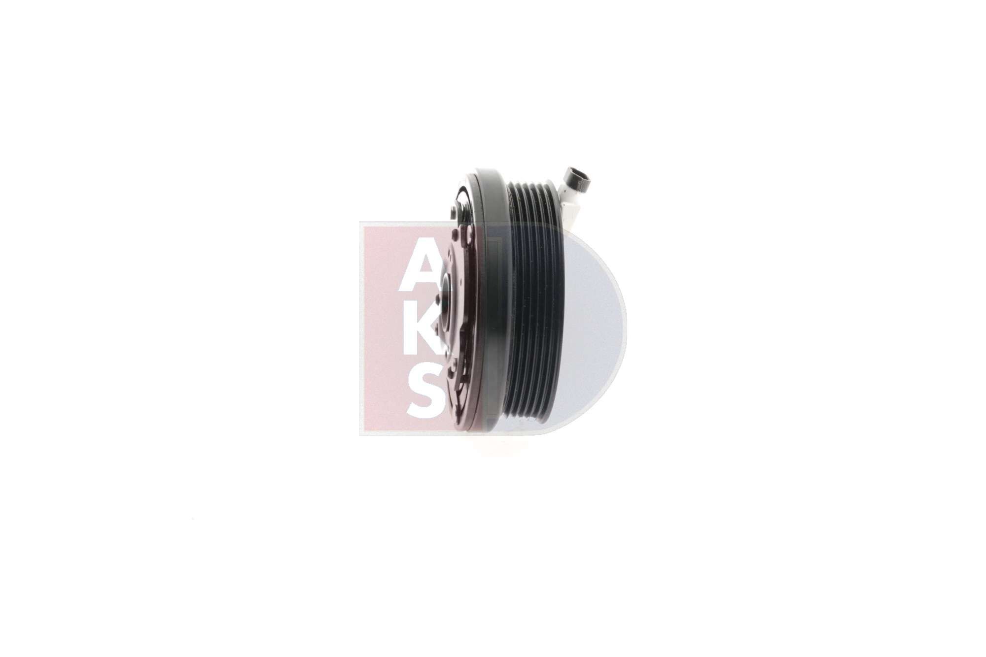 AKS DASIS 855016N AC compressor clutch 12V, Delphi, Harrison V5 Ø 130 mm, Number of ribs: 6