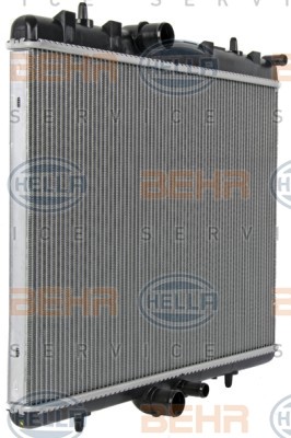 HELLA 538 x 380 x 26 mm, with hose, Automatic Transmission, Brazed cooling fins Radiator 8MK 376 700-534 buy