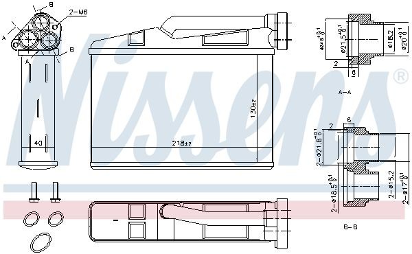 OEM-quality NISSENS 70530 Heat exchanger, interior heating