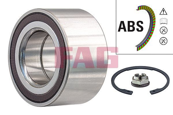 FAG 713 6204 10 Wheel bearing kit Photo corresponds to scope of supply, 96 mm