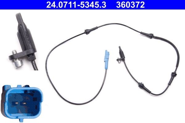 Original ATE 360372 Anti lock brake sensor 24.0711-5345.3 for CITROЁN C6