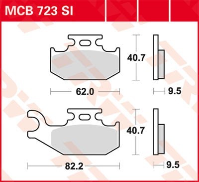 TRW Sinter Offroad MCB723SI Brake pad set