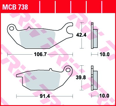 Bremsbeläge MCB738 Niedrige Preise - Jetzt kaufen!
