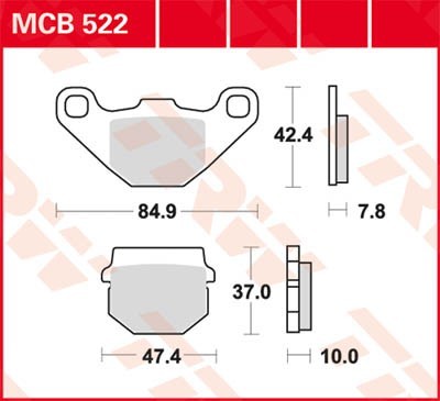 Bremsbeläge MCB522 Niedrige Preise - Jetzt kaufen!