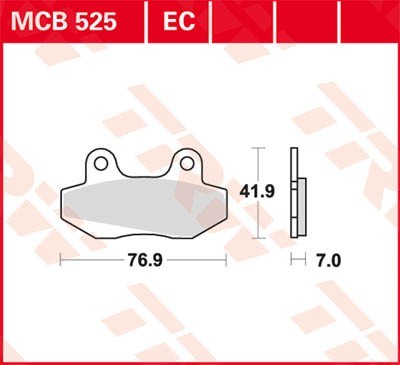 TRW Organic Allround MCB525 Brake pad set
