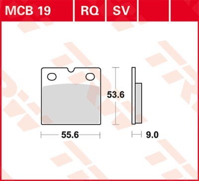 TRW Sinter Street Height: 52,6mm, Width: 55,6mm, Thickness: 9mm Brake pads MCB19SV buy