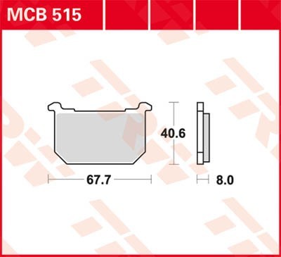 TRW Organic Allround MCB515 Brake pad set