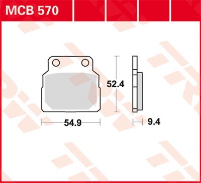 HONDA CB (CB 1 - CB 500) Bremsbeläge TRW Organic Allround MCB570