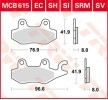 Motorroller Bremsanlage Teile: Bremsbeläge TRW Sinter Street MCB615SV