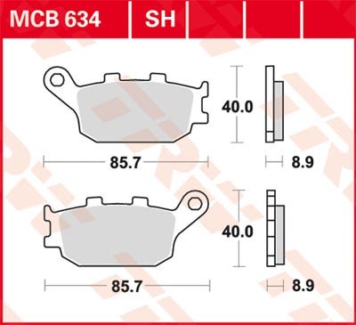 MCB634SH Disc brake pads TRW MCB634SH review and test