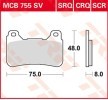 Motoscutere Sistem de franare piese auto: Set placute frana, frana disc TRW Sinter Track Racing MCB755SRQ