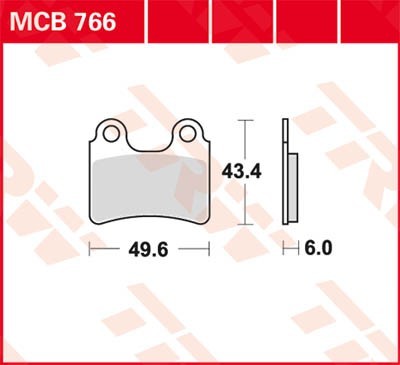TRW Organic Allround MCB766 Brake pad set