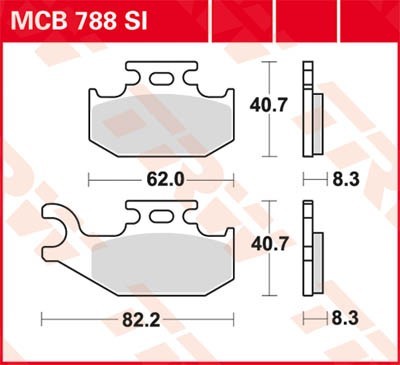 TRW Sinter Offroad MCB788SI Brake pad set