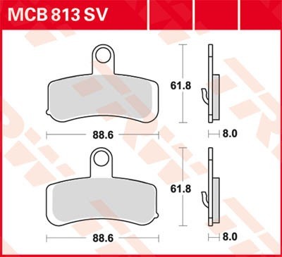 Bremsbeläge MCB813SV Niedrige Preise - Jetzt kaufen!