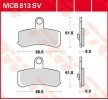 Moto Sistema de travagem peças: Jogo de pastilhas para travão de disco TRW Sinter Street MCB813SV