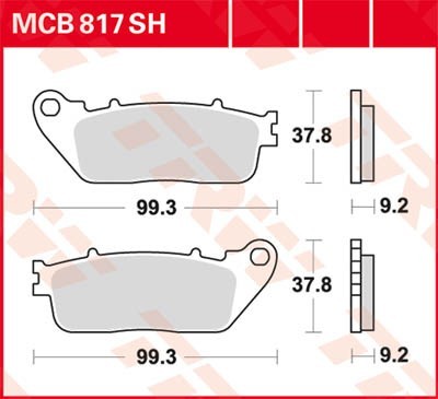 Bremsbeläge MCB817SH Niedrige Preise - Jetzt kaufen!