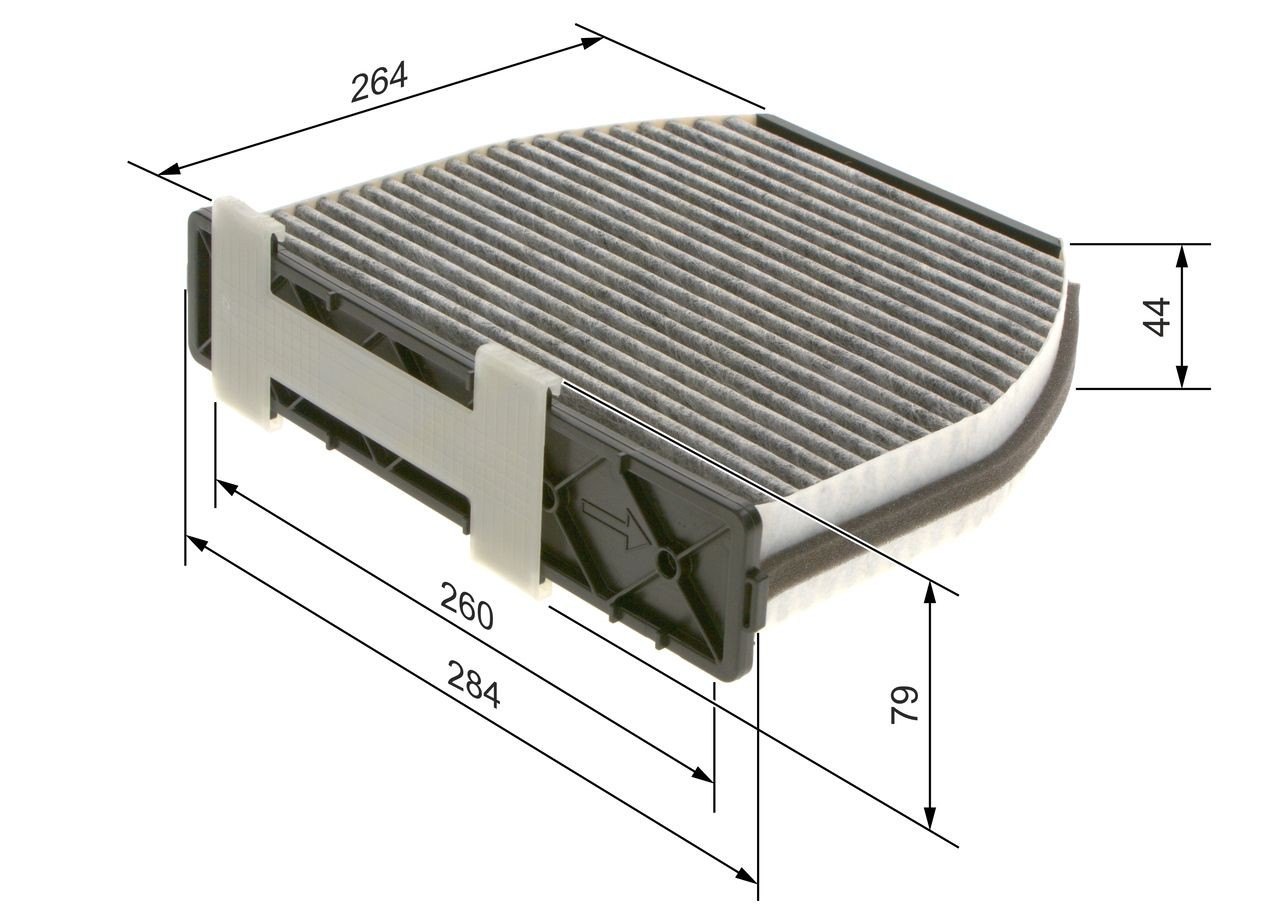 OEM-quality BOSCH 1 987 435 001 Air conditioner filter