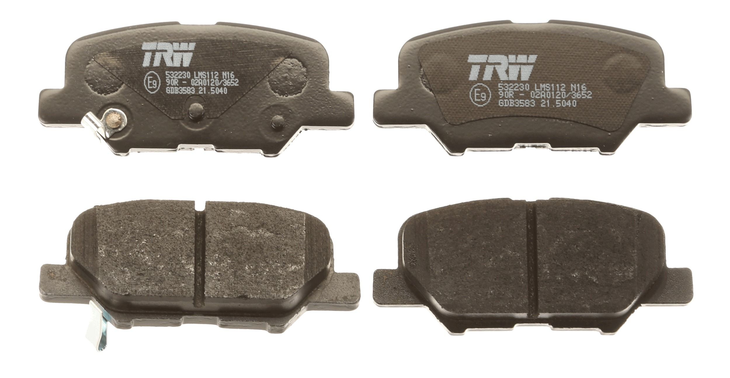 TRW Brake pad set, disc brake 25688 buy online