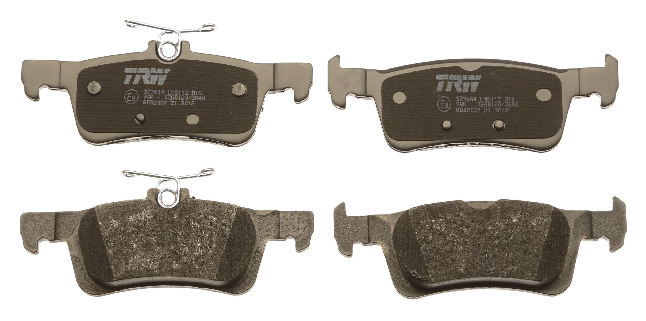 TRW Brake pad kit GDB2037 for PEUGEOT 308