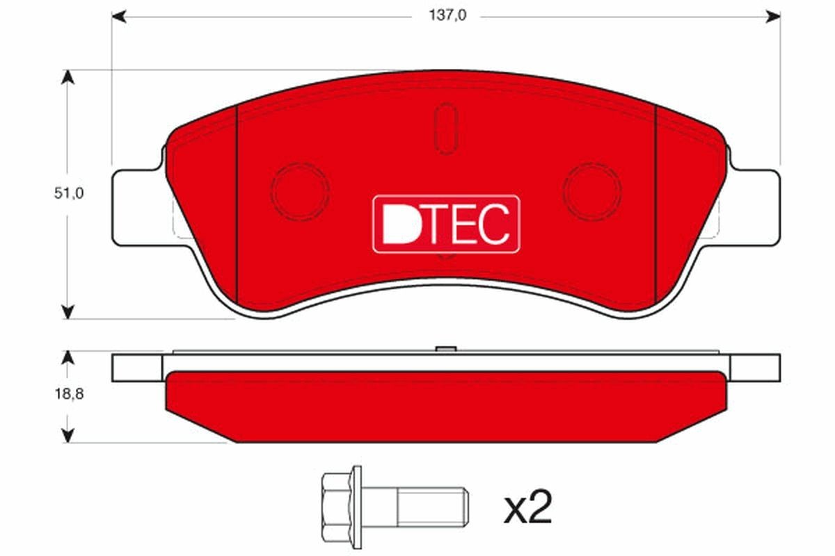 Great value for money - TRW Brake pad set GDB1463DTE