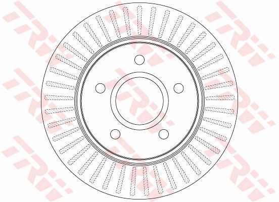 Chrysler CROSSFIRE Brake disc set 7620280 TRW DF6253S online buy