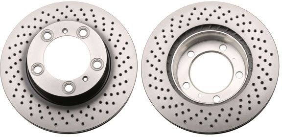 TRW 298x24mm, 5x130, perforated/vented, Painted Ø: 298mm, Num. of holes: 5, Brake Disc Thickness: 24mm Brake rotor DF6483S buy