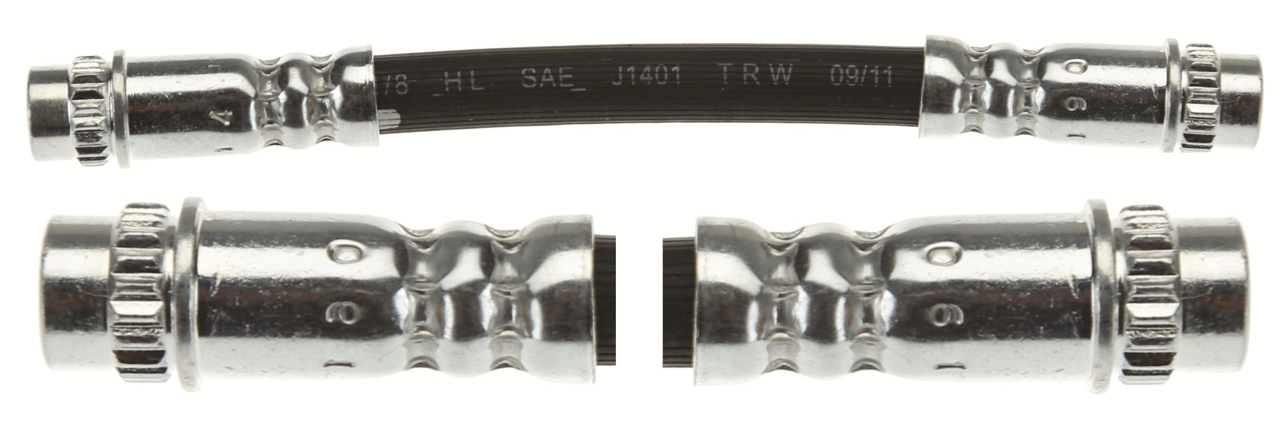 TRW PHA599 Brake hose 158 mm, M10x1, External Thread