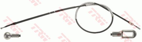 TRW GCH585 Hand brake cable 8E0 609 721AT