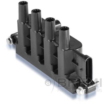 BREMI 20491 Ignition coil 6-pin connector, 12V, with bolts/screws, without ignition cable, Block Ignition Coil