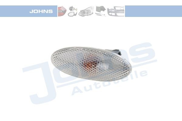 JOHNS 81 56 21-1 Side indicator white, both sides, lateral installation, with bulb holder