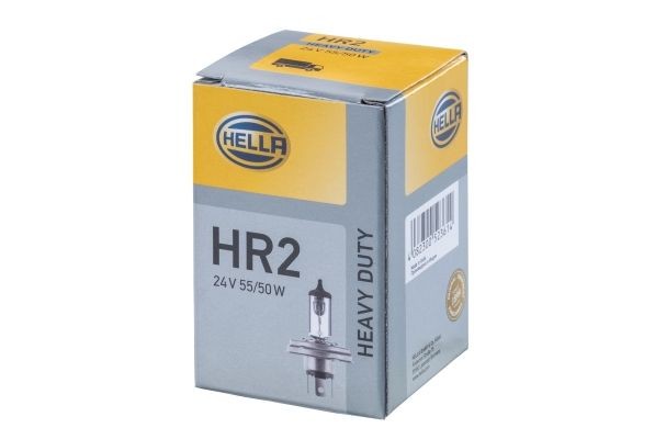 Fog lamp bulb HELLA R2 (Bilux) 24V 55/50W P45t, Halogen, ECE approved - 8GD 002 088-271
