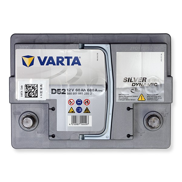 BATTERIA VARTA START E STOP 12V 60AH 680A(EN) D52
