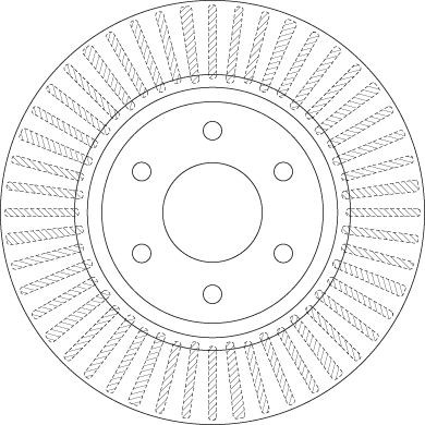 Brake disc DF6416 from TRW