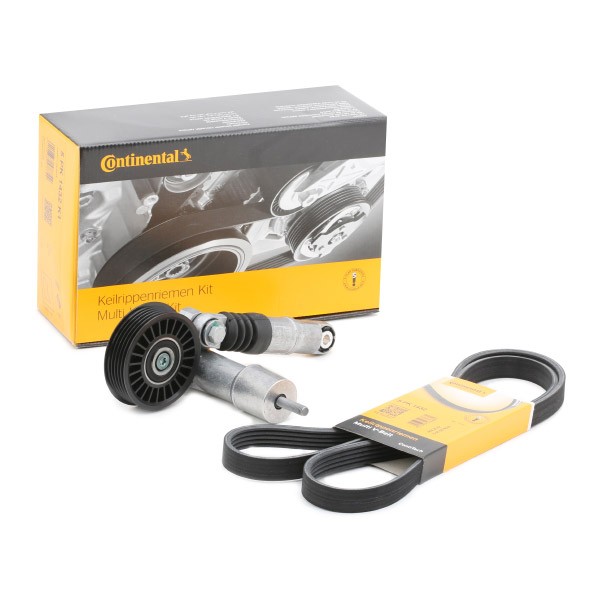 Skoda Superb 3u Belts, chains, rollers parts - V-Ribbed Belt Set CONTITECH 5PK1432K1