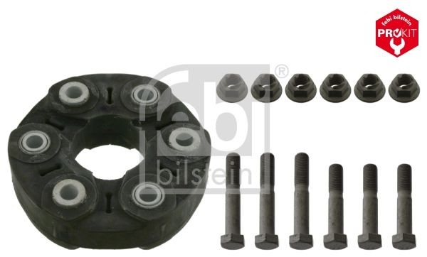 FEBI BILSTEIN Bolt Hole Circle Ø: 105mm, with bolts/screws, with nuts Num. of holes: 6 Joint, propshaft 43523 buy