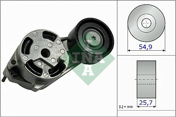 INA 534051610 Tensioner pulley 11187603347
