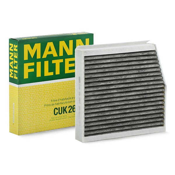 MANN-FILTER CUK 26 007 Pollen filter Activated Carbon Filter, 240 mm x 254 mm x 43 mm